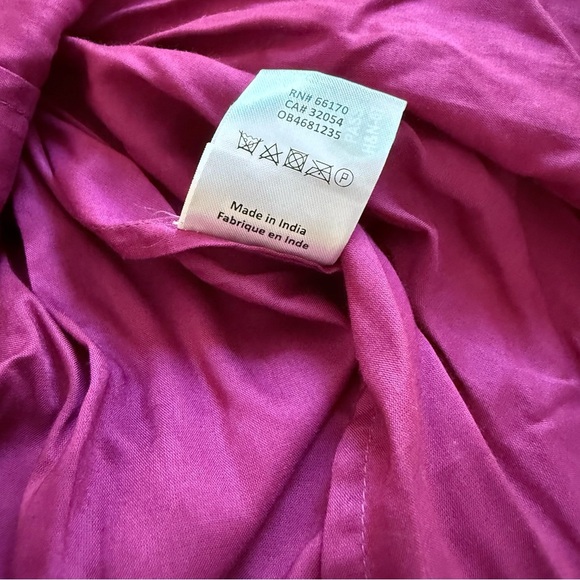 FREE PEOPLE x ROCOCO SAND Emi Burgundy Metallic Long Sleeve Maxi Dress L - Picture 8 of 14